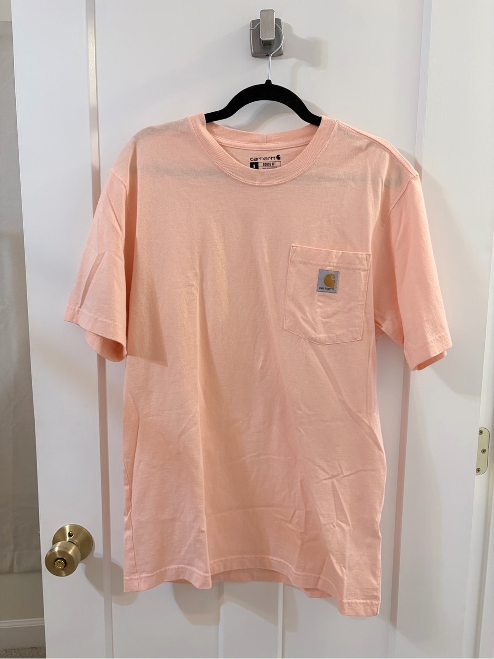 Carhartt Short-Sleeve Pocket Tee in Pale Peach